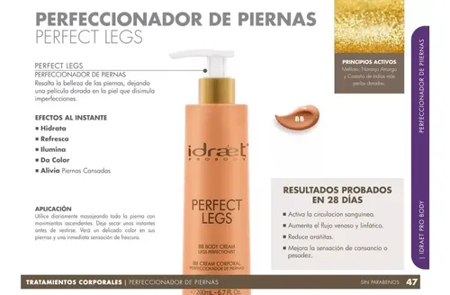 Perfect Legs Idraet 200ml. Perfeccionador De Piernas.