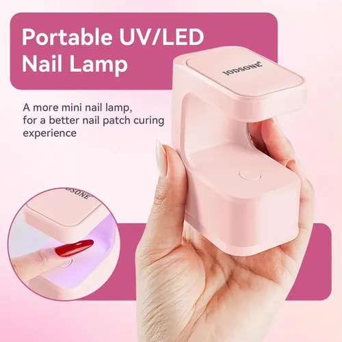 Lámpara Led Uñas Recargable Portátil Rosa Con Timer