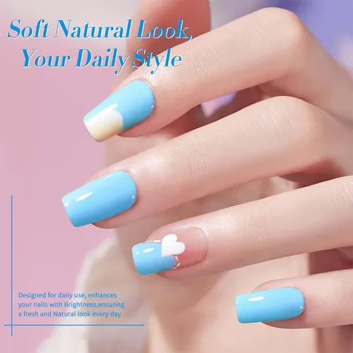 Conjunto De Esmalte En Gel Jr Macaron 9 Piezas Para Uñas