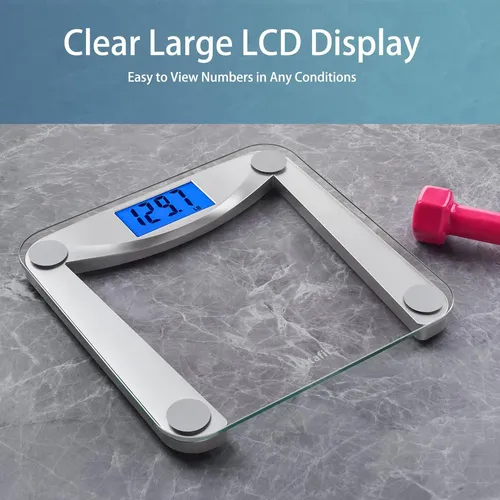 Báscula De Baño Digital, 400 Lb/182 Kg, Pantalla Lcd Retroil