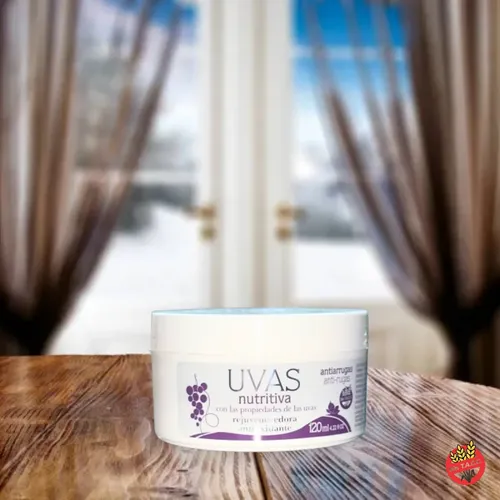 Uvas Crema Nutritiva Antiarrugas 120ml Sin Tacc Antioxidante