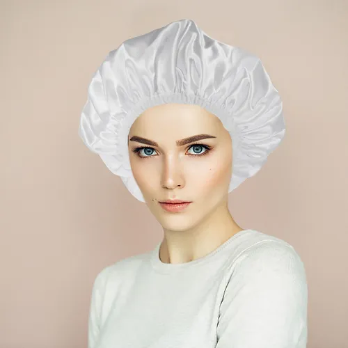 Gorro De Ducha Elástico Para Mujer, Gorro De Baño Reutilizab