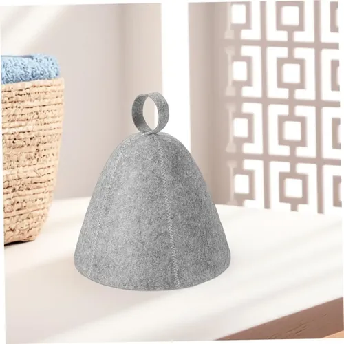 Gorro De Sauna De Fieltro Para Baño, Reutilizable Y Cómodo