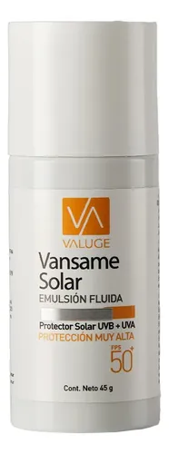 Vansame Protector Solar Fps 50+ Facial Emulsión X45gr