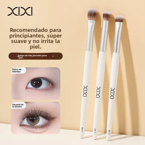 Xixi Pincel De Ojos Suave 3 Pcs Cabello Puro Maquillaje Set