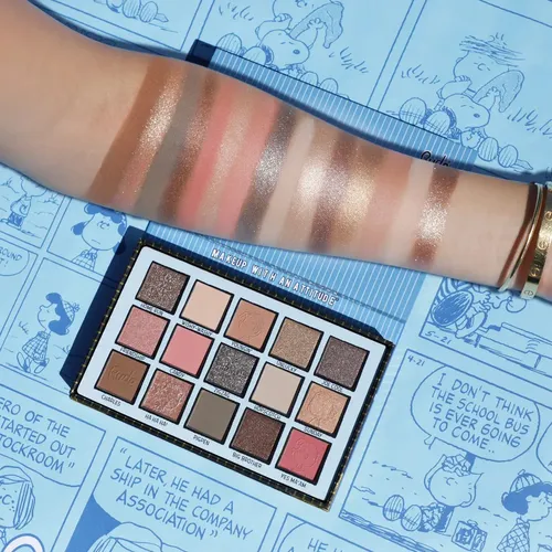 Kit Paletas Sombras Frías Y Cálidas Peanuts Rude Cosmetics