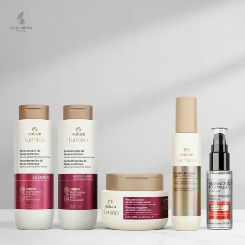 Kit Reconstrucción De Daños Capilar X5: Natura Lumina Y Avon