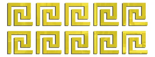 10 Pegatinas De Pared En Plata/dorado/negro Para Armarios
