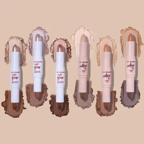 L.a. Colors Stick De Contorno Facial Doble Cara Tan/deep