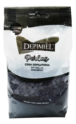 Cera Depilatoria Negra En Perlas Sistema Español X 200 G