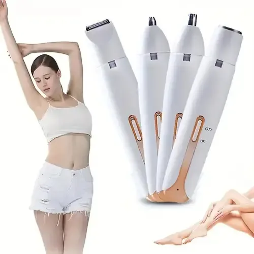 Removedor De Vello Facial Para Mujer 4 En 1, Eléctrico, Port