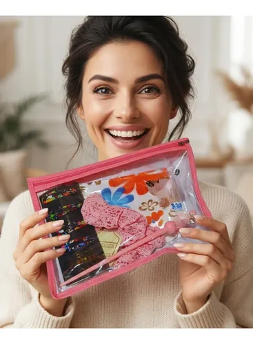 Set De Accesorios Para Cabello Rosa Tropical Y Encanto Mujer