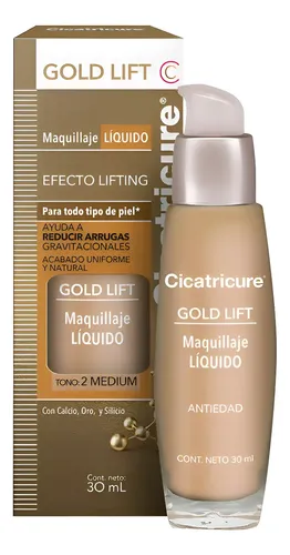 Cicatricure Gold Lift Maquillaje Tono 2 Medium 30ml