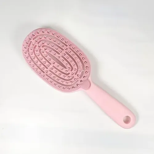 Cepillo Desenredante Autolimpiante Para Cabello Ivory White