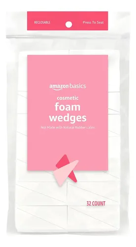 Cuñas De Espuma Cosmética Amazon Basics 32ct , Pack De 6 (an