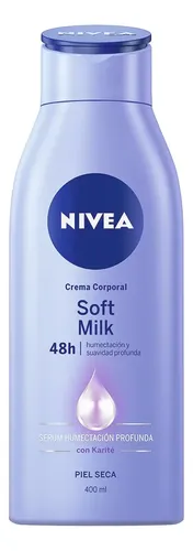 Crema para cuerpo Nivea Corporal Soft Milk en botella de 400mL/400g