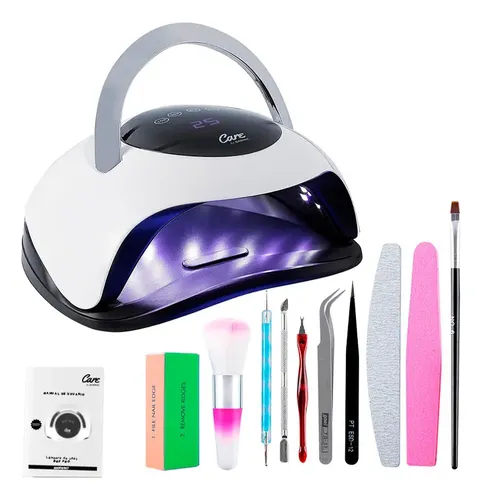 Cabina Para Uñas Care By Gadnic Uv Led 18.8W Manicura Portátil Con Sensor Automatico Temporizador Y Base Desmontable Para Gel Y Semipermanente