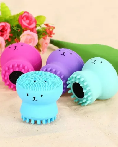 Esponja Facial De Silicona Exfoliadora Masajeadora Manual