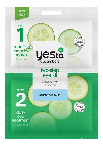 Yes To Dark Circles Kit Con 2 Parches Y Crema Para Ojos