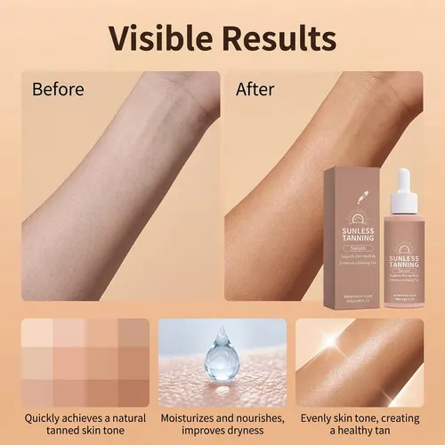 Natural Bronzing, Moisturizing & Long-lasting, Quick-dry
