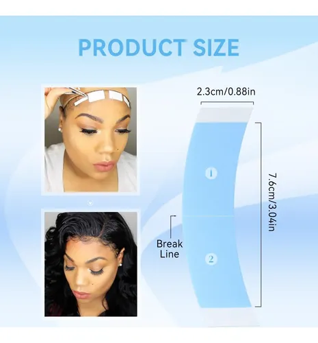 Cinta Para Pelucas 60 Uds Eiohlnd Blue Doble Cara
