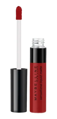Labial Líquido Maybelline Sensational Liquid Matte Color Carnival Red