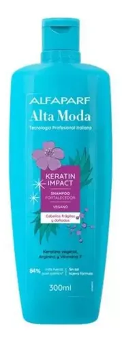 Shampoo Alta Moda Alfaparf Keratin Impact 300ml Vegano