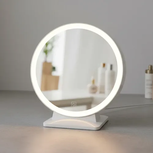 Espejo Grande Maquillaje Luz Led 3 Modos Usb Táctil