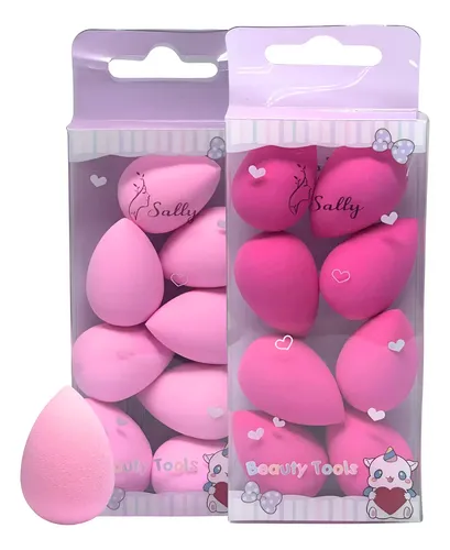 Set X8 Mini Esponjas Blender Sally P/ Base Corrector Liquido
