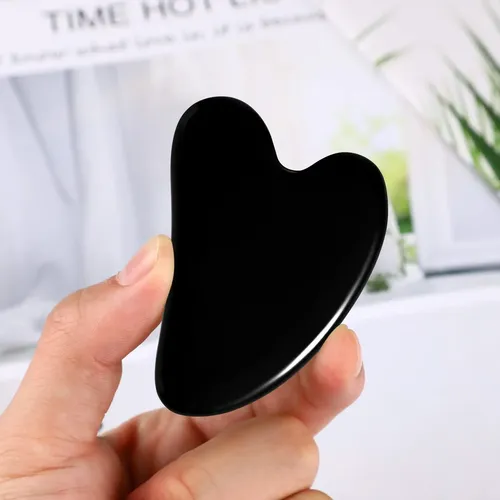 Herramientas Faciales Gua Sha Rosenice Black Guasha Jade Sto