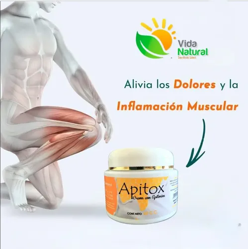 Crema Vudnat Apitox 60 Ml Alivio Artritis Reuma Golpes