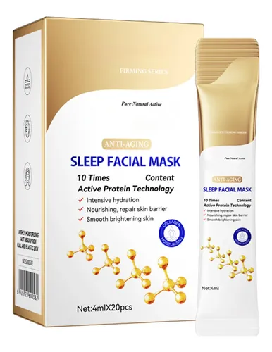 Mascarilla Facial De Colágeno Antiarrugas Para Dormir, 20 Un Todo Tipo De Piel
