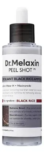 Dr.melaxin Peel Shot Exfoliant Black Rice Ampoule 80ml Momento De Aplicación Noche Tipo De Piel Todo Tipo De Piel