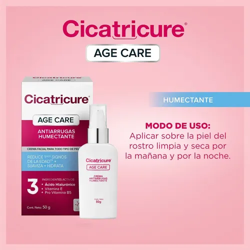 Cicatricure Age Care Antiarrugas Humectante Crema Facial 50g