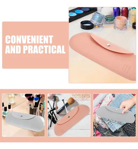 Bolsa De Silicona Para Brochas De Maquillaje, 2 Unidades, Bo