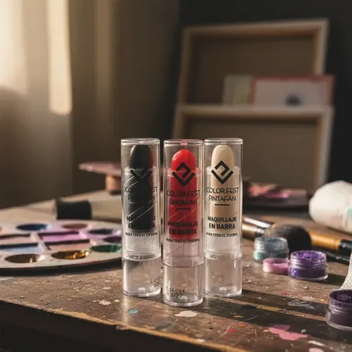 Kit X 3 Maquillaje Artistico Barra Halloween Cuerpo Rostro