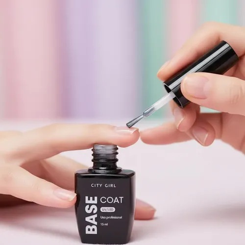Esmalte Base Coat Profesional 15ml City Girl Transparente