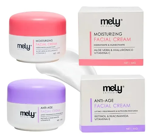 Crema Facial Mely Anti-age 30+ 50ml Retinol Niacinamida