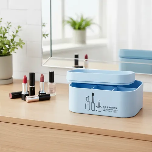 Porta Cosmético Plástico Apilable Organizador Maquillaje