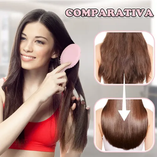 & 8 Mini Cepillos Peines Cabello De Peluquer Para Desenredar