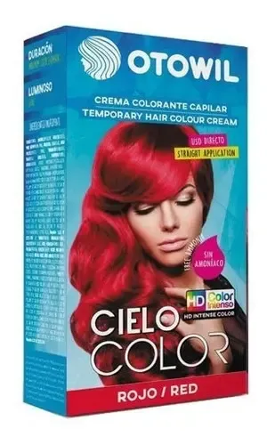 Otowil Cielo Color Crema Colorante Capilar Tono Rojo x 1 sobre 50 g
