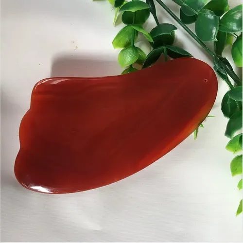 Piedras Masaje Facial Gua Sha Rojo Para Spa Y Relax