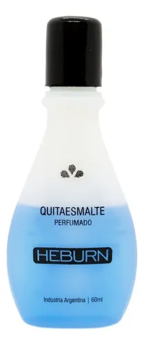 Quitaesmalte Heburn Sin Acetona Perfumado 60ml Líquido Uñas