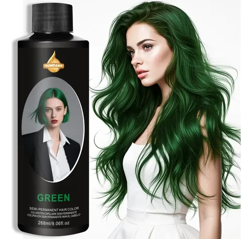 Tinte Semipermanente Para Cabello 268 Ml Green