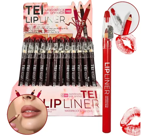 Lapiz Delineador Labial Tei Matte C/ Saca Puntas Make Up X1 Color