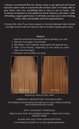 Brillo Para Cabello Kristin Ess, Tinte Semipermanente Copper