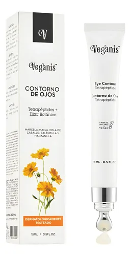 Veganis Contorno De Ojos Tetrapeptidos+elixir Botanico 15 Ml