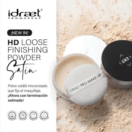 Polvo Volatil Traslúcido Maquillaje Lp02 Satinado Idraet