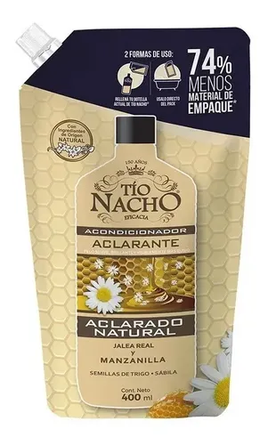 Tio Nacho Recargable Doypack Acondicionador Aclarante 400 Ml