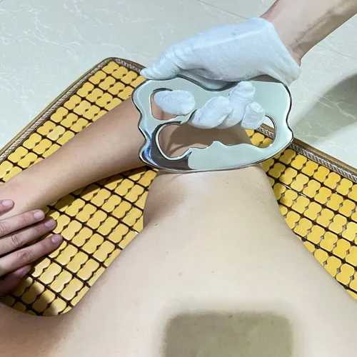 Masajeador Forqoqo Set De 4 Piezas De Gua Sha De Acero Inoxi